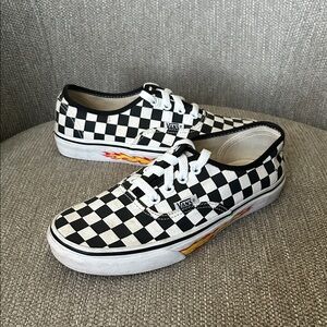 Vans Authentic “Checker Flame” Sneakers